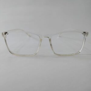 Transparent plastic frame for men only