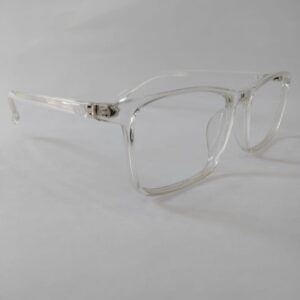 Transparent plastic frame for men only